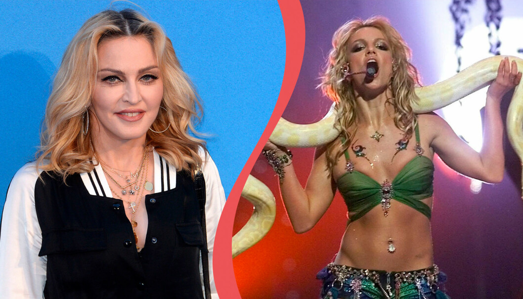 Madonna och Britney Spears lider båda av fobier.