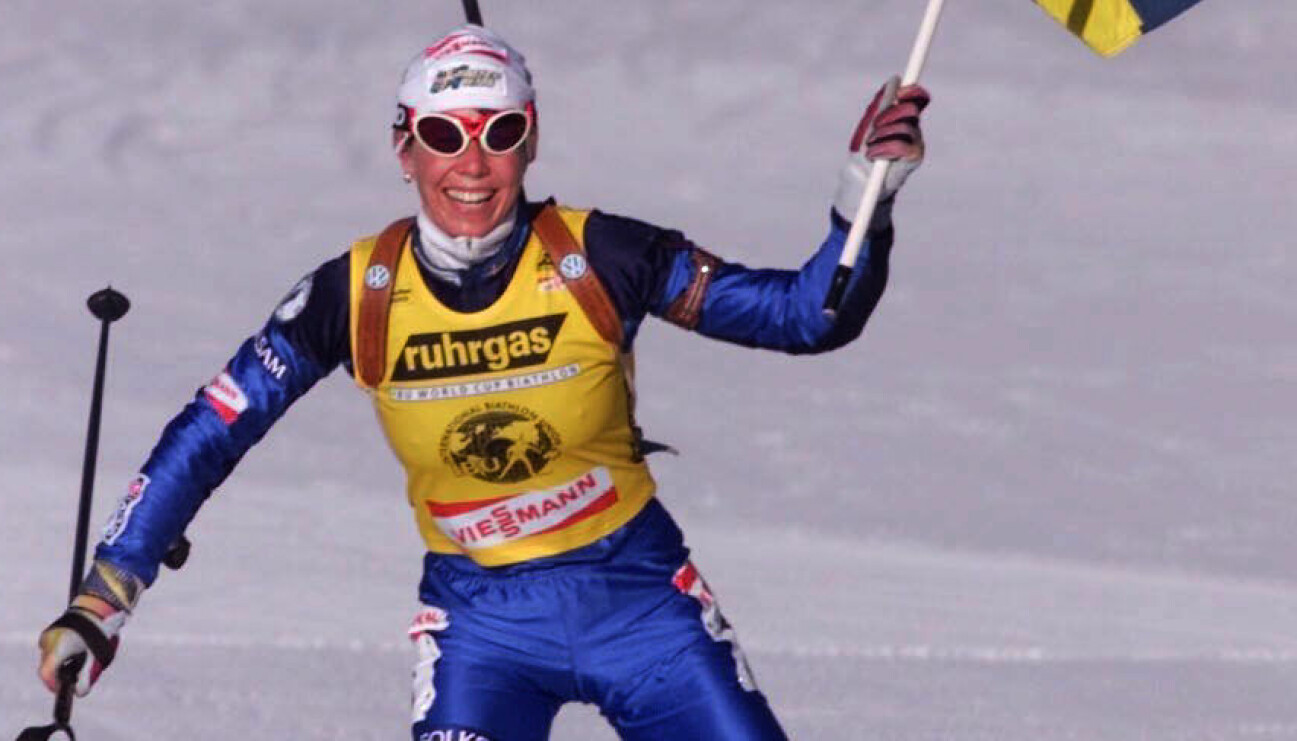 Magdalena Forsberg skidor.