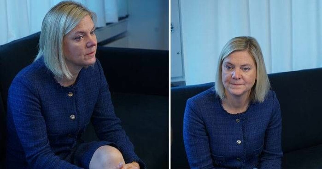 Magdalena Andersson poängterar vikten av att det finns pengar till såväl forskning som till äldrevården för att underlätta för de som drabbas av demens. Bild: Johan Hedberg Magdalena Andersson om pappans demenssjukdom