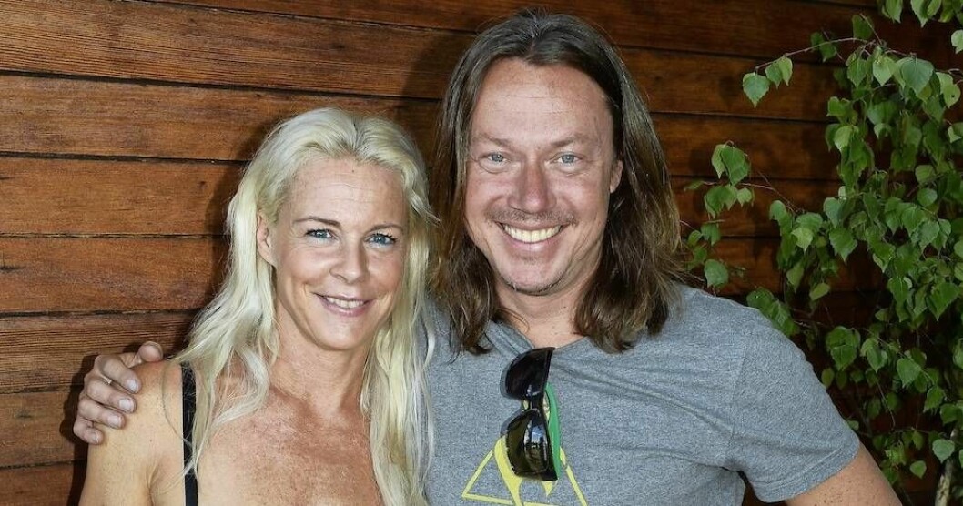 Malena Ernman med maken Svante Thunberg.<p></p><p></p><p></p>