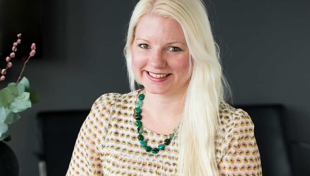 Porträtt av författaren och journalisten Malin Perlheden