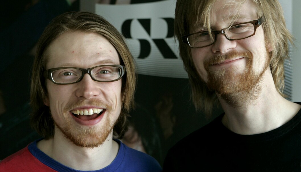 Komikerduon Måns Nilsson och Anders "Ankan" Johansson.