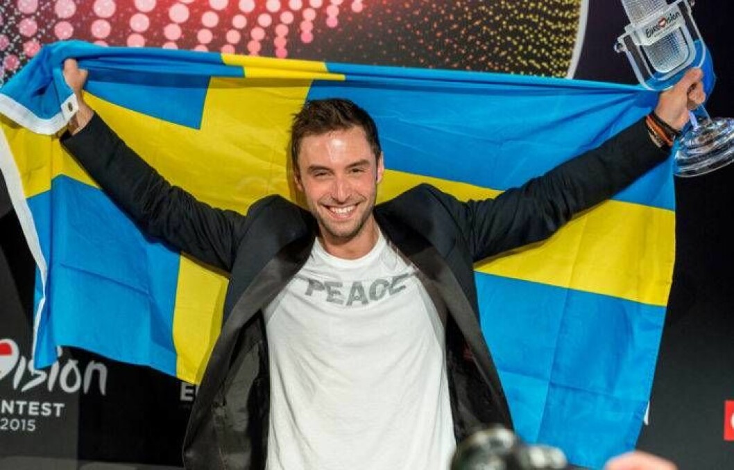 Måns Zelmerlöw vann hela tävlingen 2015 med sin låt ”Heroes”. Foto: IBL Bildbyrå