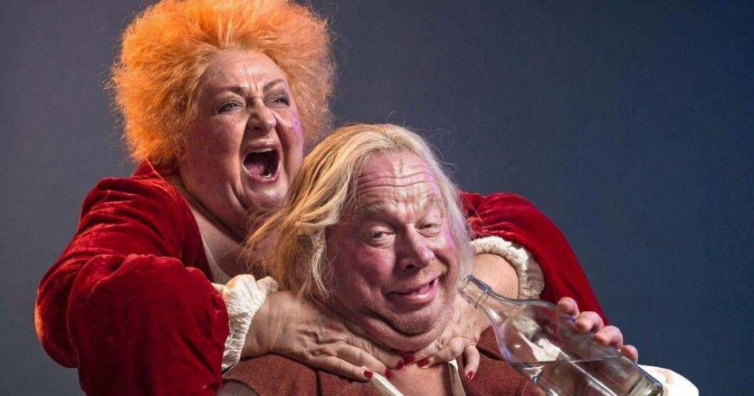 Marianne Mörck och Claes Malmberg i Jeppe på berget.