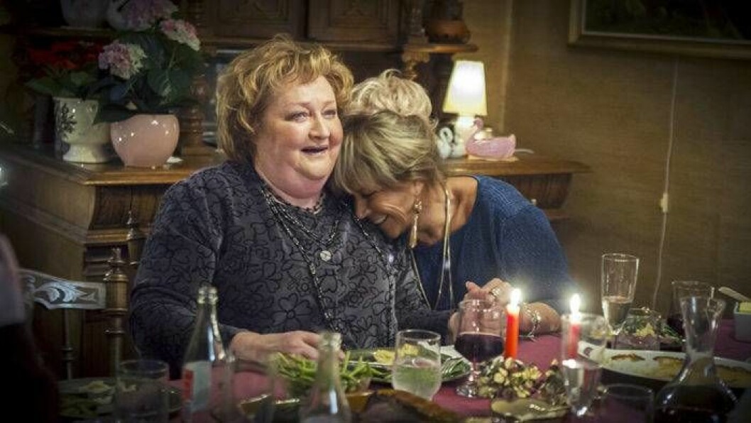 Marianne och Lill-Babs i Bonusfamiljen på SVT.