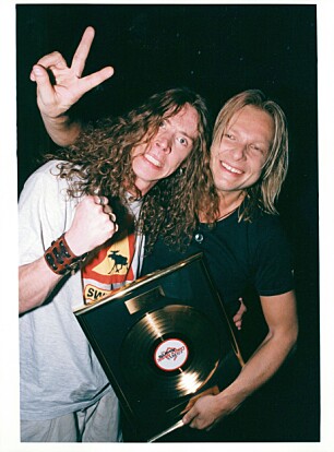 Martin "E-Type" Ericsson och Denniz Pop smidde guld i studion. Foto: TT