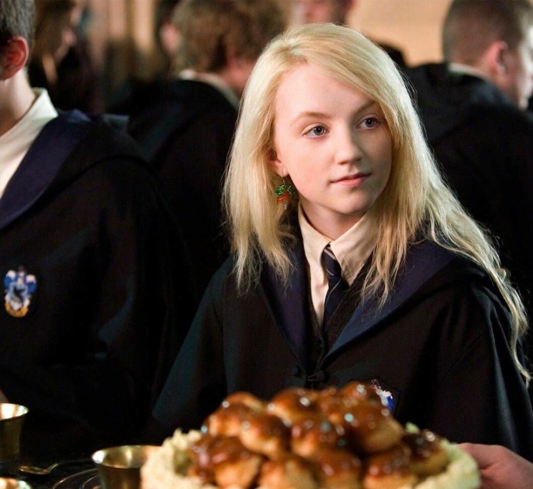 Skådespelaren Evanna Lynch som Luna Lovegood i Harry Potter-filmerna.