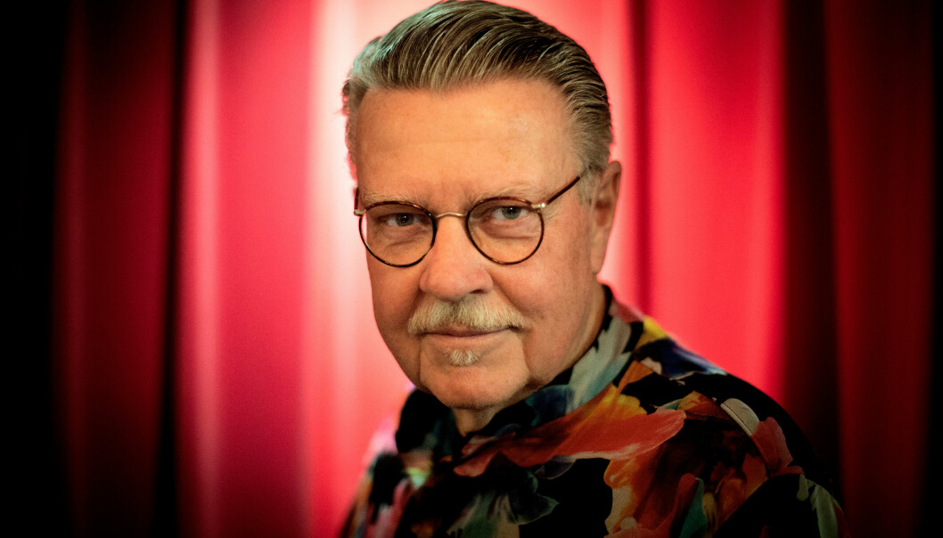 Mikael Wiehe i samband med sin föreställning Har du sett världen på Folkoperan i Stockholm.