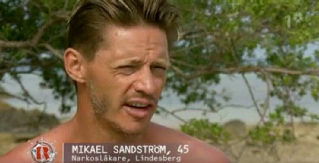 Mikael Sandström. Bild: SVT Mikael Sandström i Expedition Robinson.