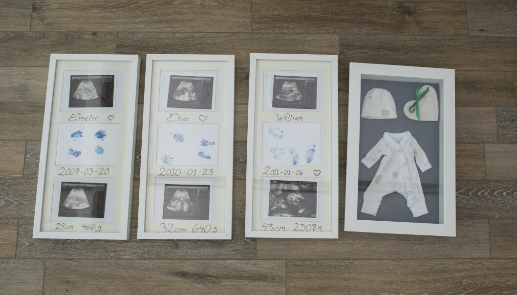 På många platser i huset finns minnen i form av tavlor, bilder och konstverk av Emelie, Elsie, William och Emanuel. Minnen av barn.