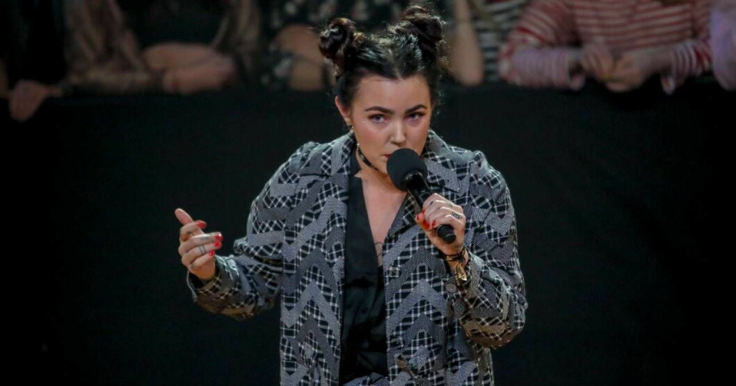 Foto: Joachim Nywall/TT Miriam Bryant uppträder på Allsång på Skansen den 6 augusti 2019.