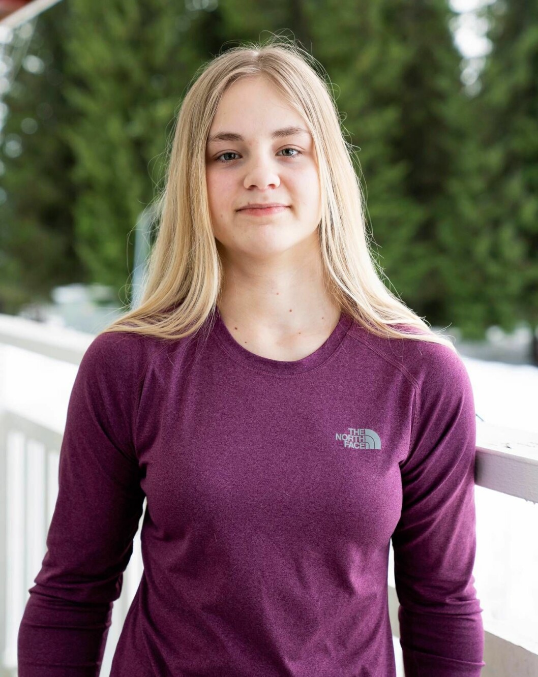 Moa vill arbeta inom vården och hjälpa andra människor. Foto: Tobias Nykänen Moa har diagnosen PROS