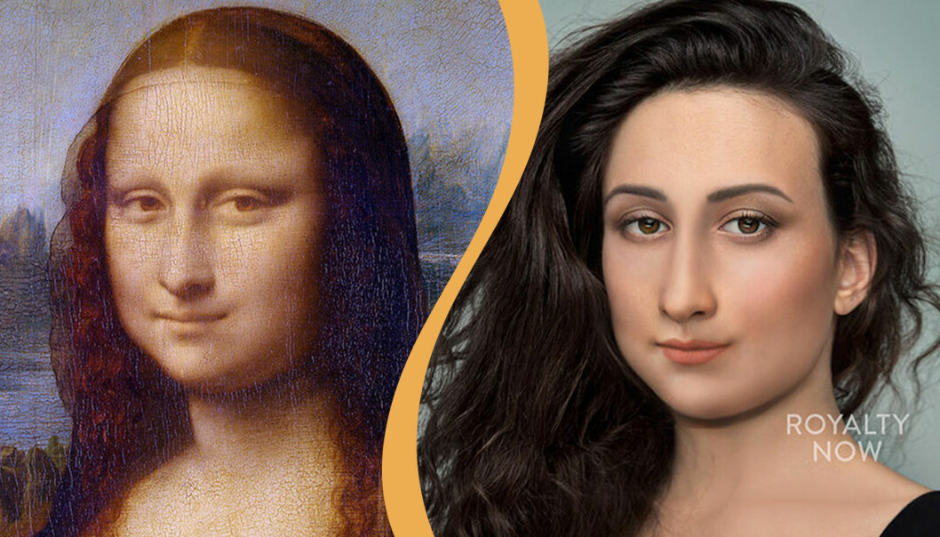 Så hade Mona Lisa sett ut idag. Konstnären Becca Saladin förvandlar historiska personer till hur de hade kunnat se ut idag.