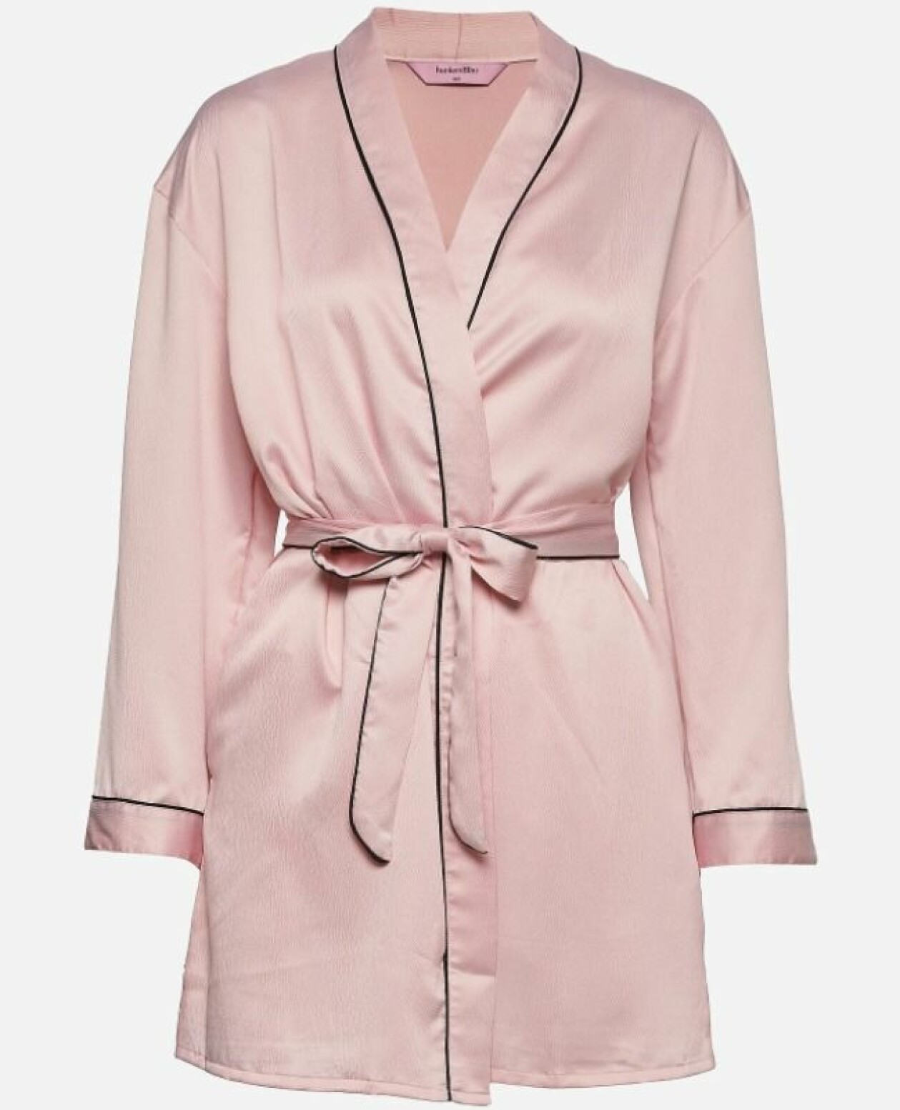 Rosa morgonrock i satin från Hunkemöller.