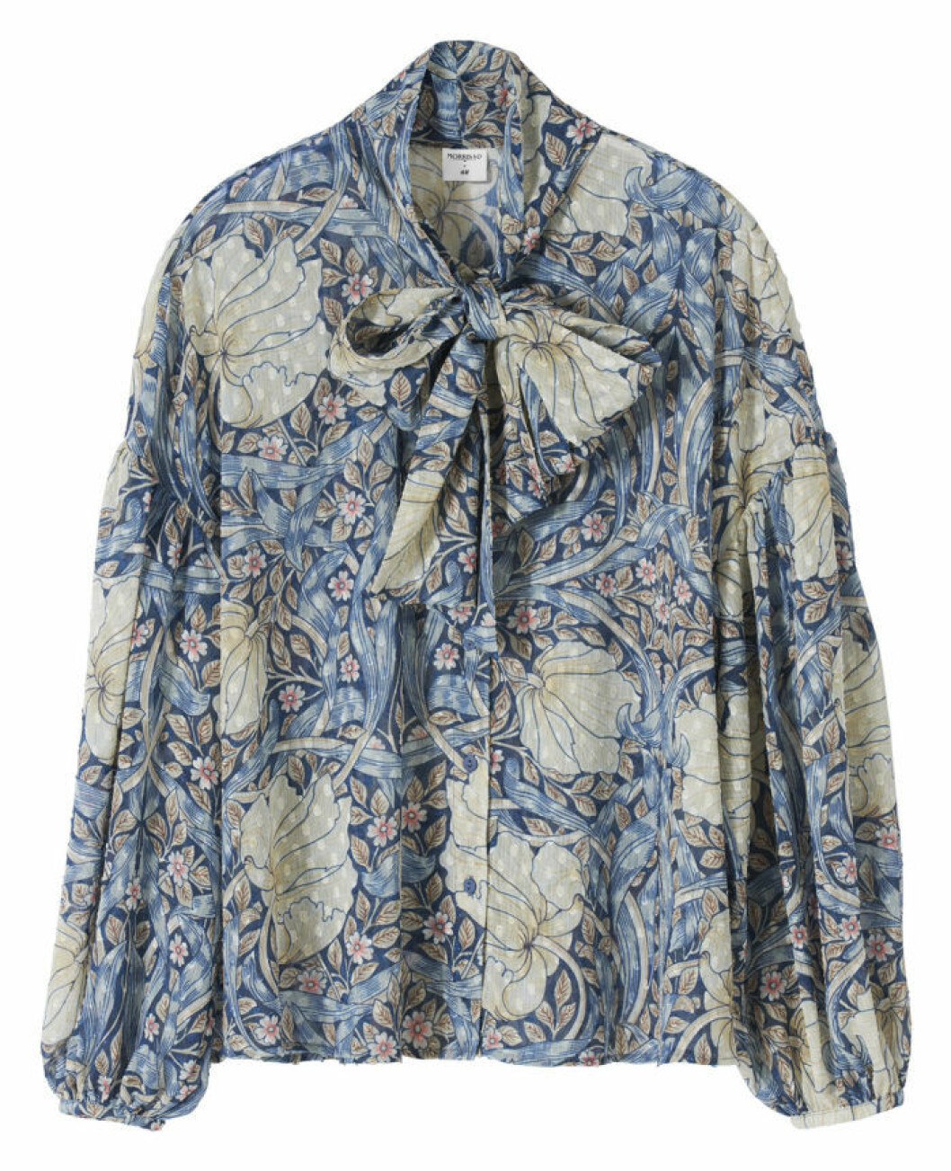 Mönstrad knytblus William morris pimpernell H&M