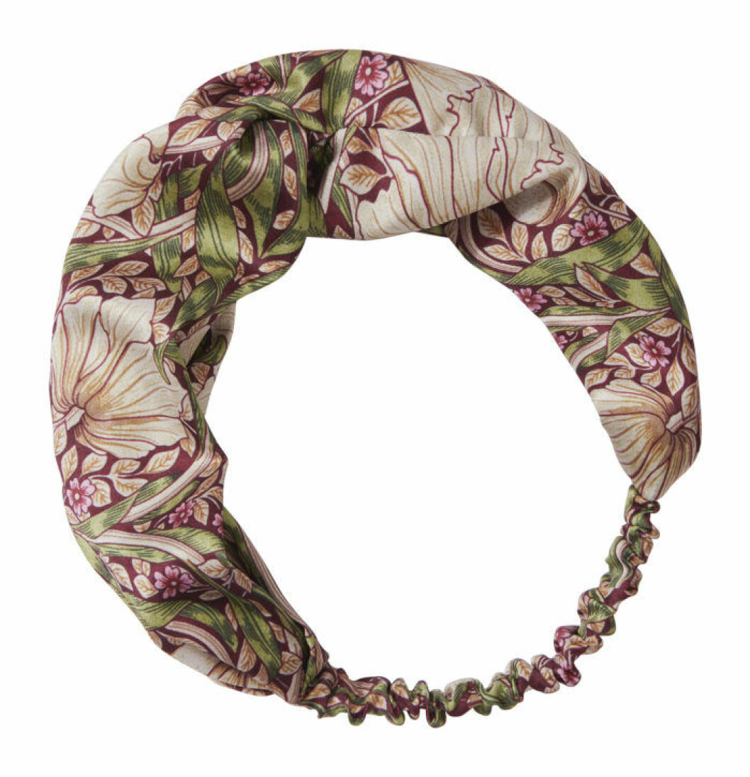 Mönstrat hårband William Morris H&M