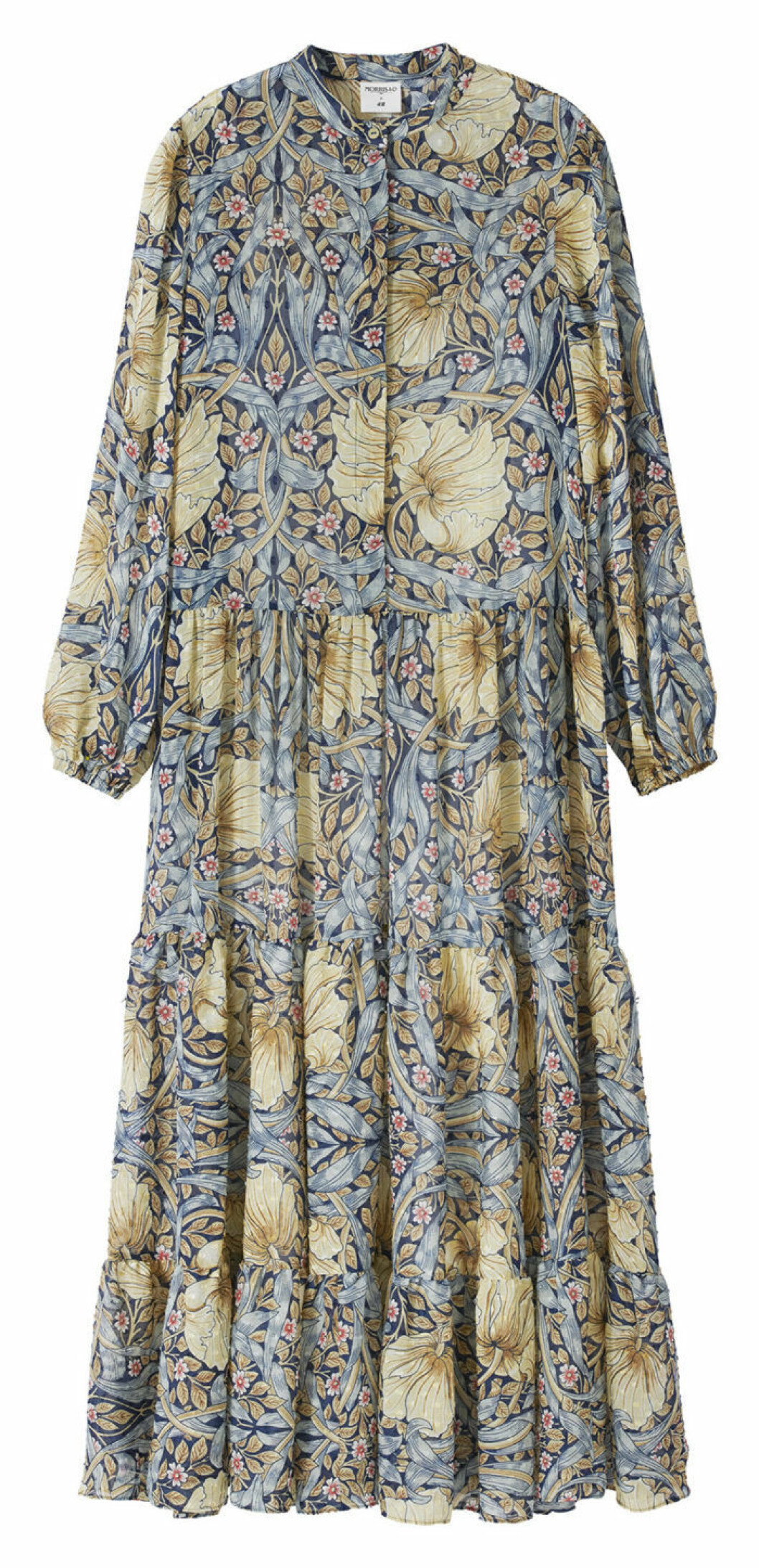 Mönstrad maxiklänning William Morris pimpernell H&M