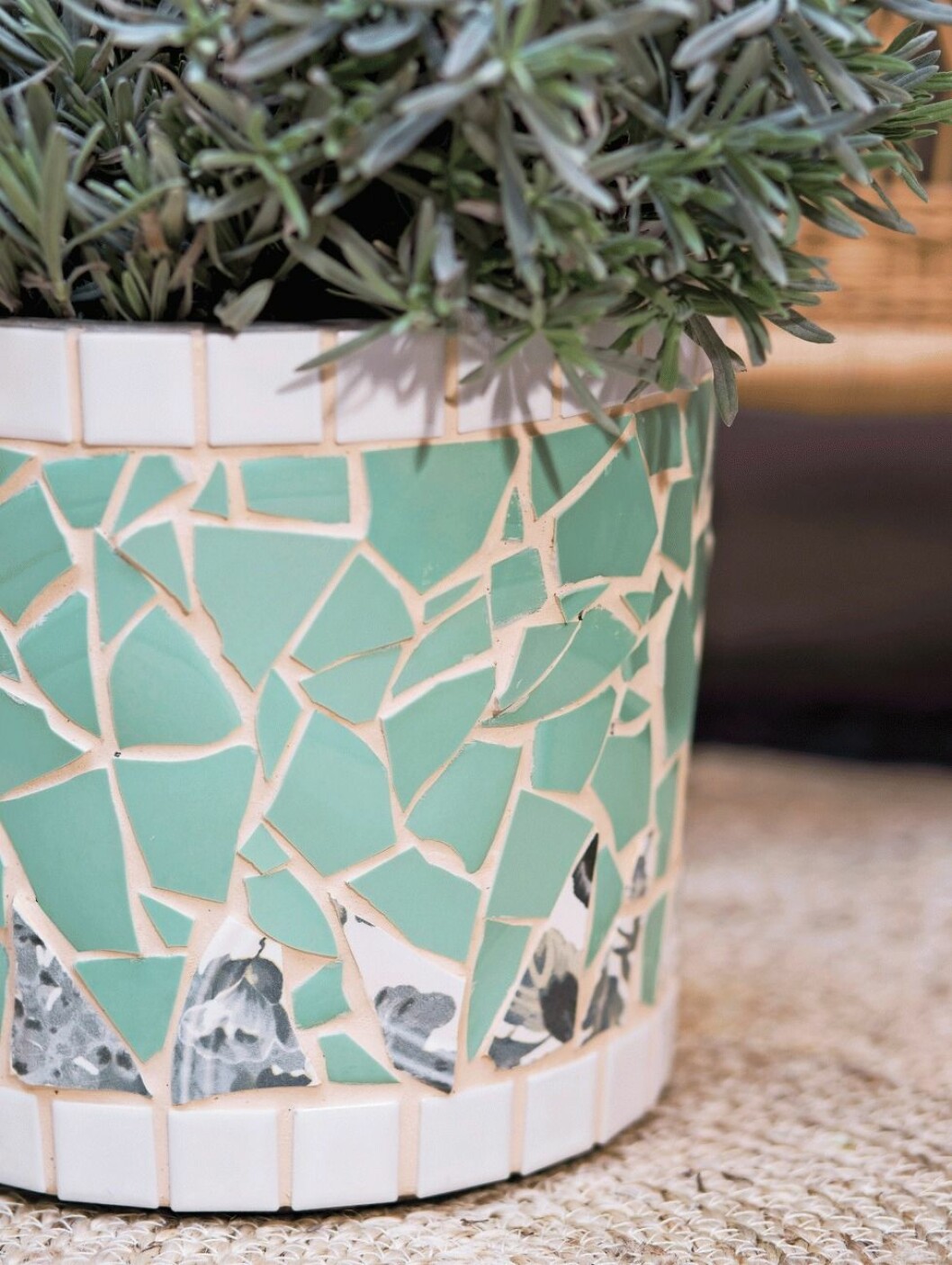 Kruka med mosaik