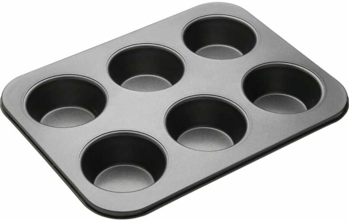 Muffinsform med sex hål.