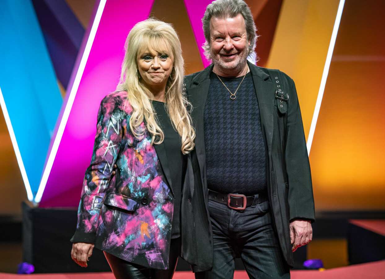 Nanne Grönvall och maken Peter Grönvall i Melodifestivalen.