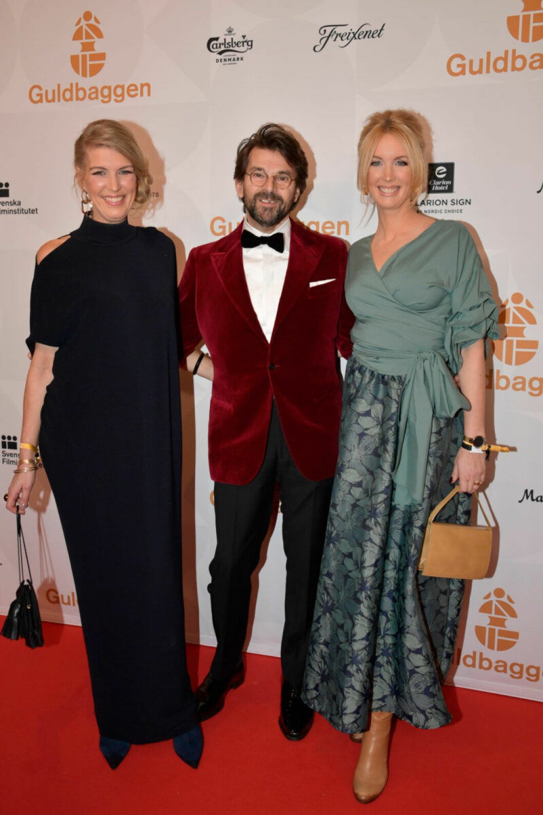 Niclas och Jenny Strömstedt med sällskap. Röda mattan, Niclas och jenny Strömstedt med sällskap