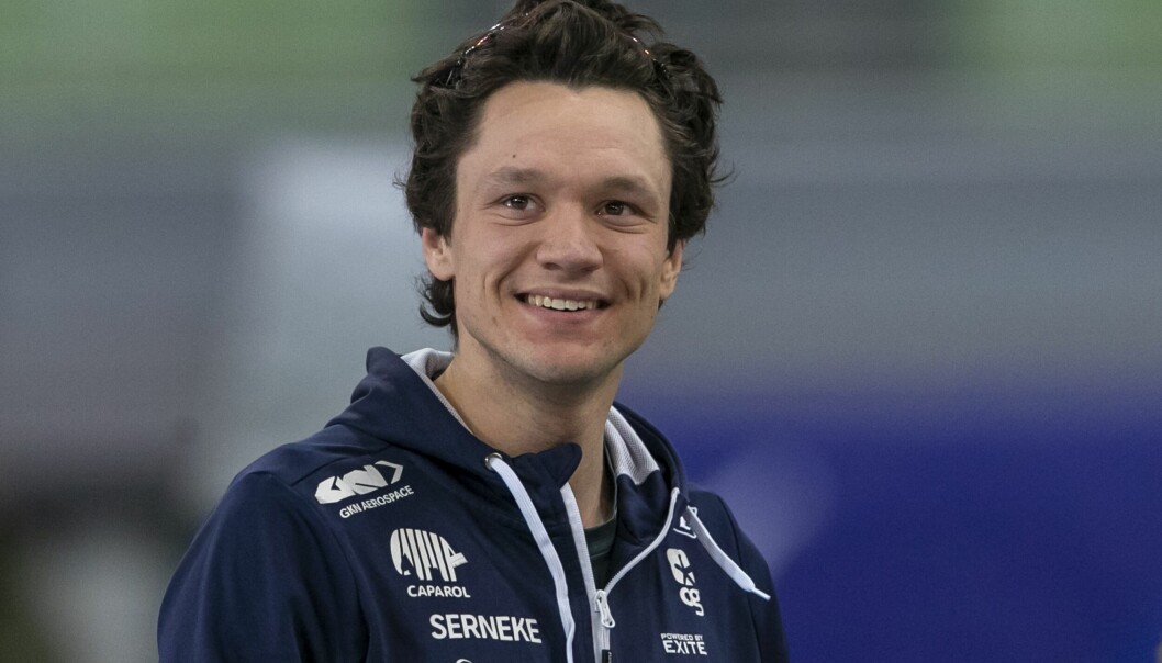 Skridskoåkaren Nils van der Poel.
