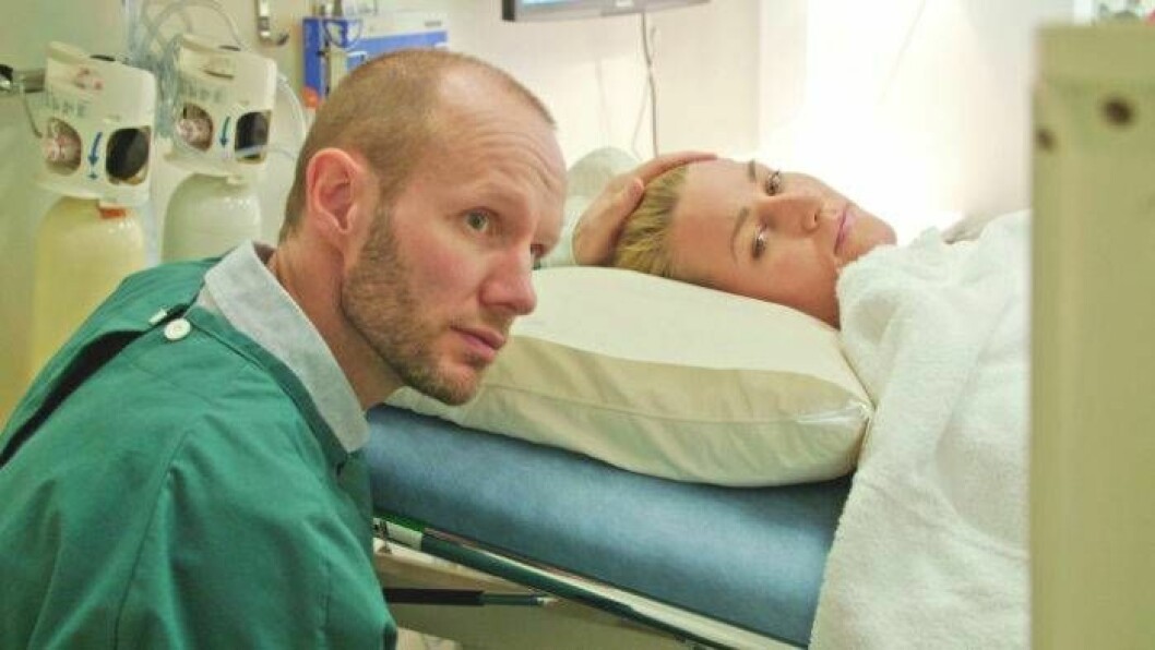 Redan 2014 genomgår de sin första IVF-behandling, men trots sex försök blir det inget. Foto: Sebastian Dahlstrand /UDSY Nisse Ekman och Danijela Rundqvist i SVT-serien Kampen för ett barn.