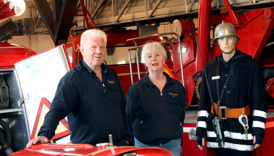 Putte och Annika gillar nostalgi och driver Höljebacka brandmuseum.