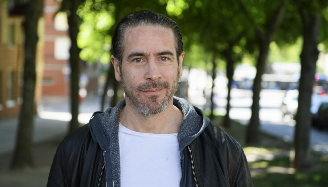 Ola Rapace. Foto: Jessica Gow/TT Ola Rapace fotograferad utomhus i Stockholm i juni 2020.