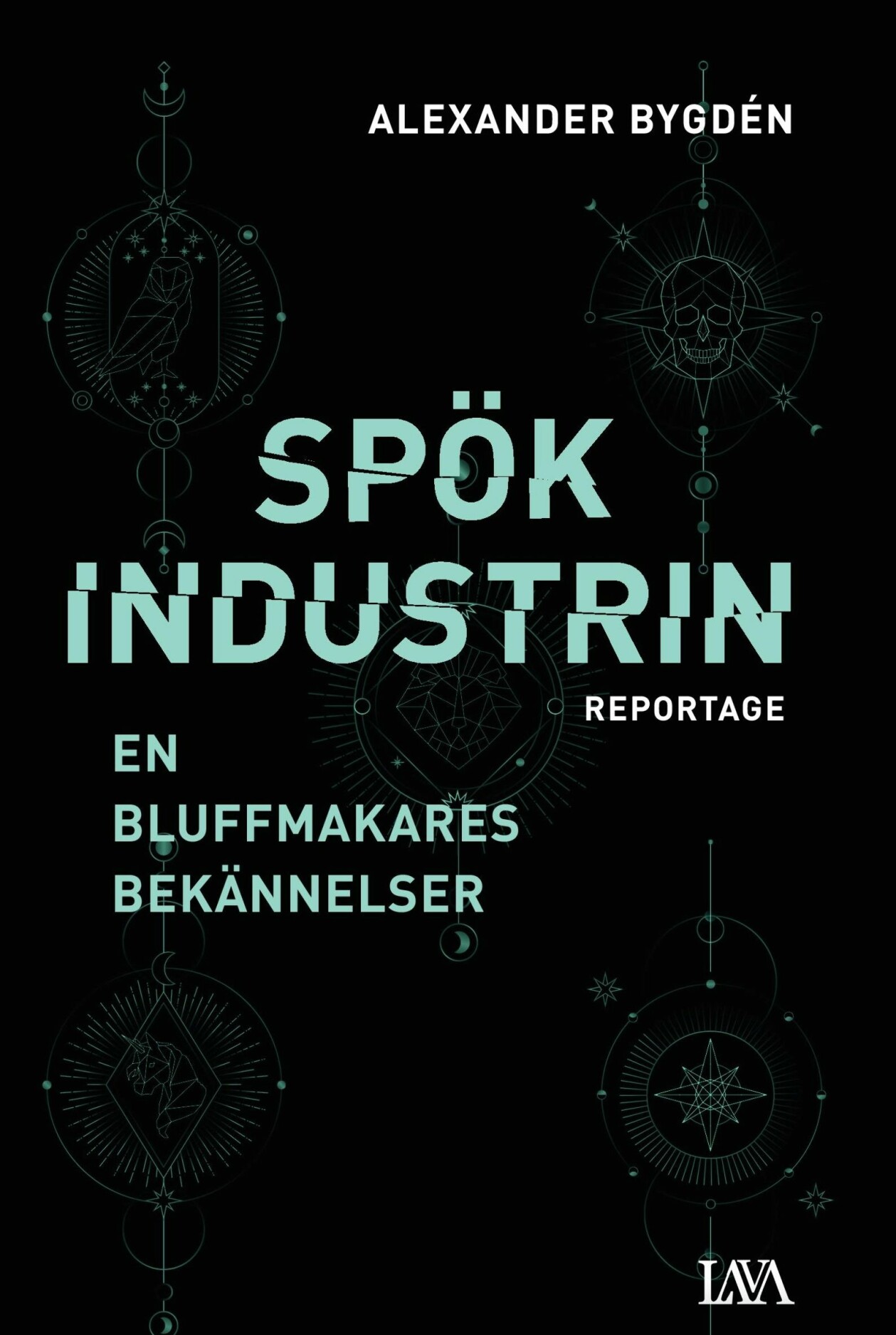 Omslaget till boken <em>Spökindustrin – en bluffmakares bekännelser</em> av Alexander Bygdén. Omslaget till boken Spökindustrin – en bluffmakares bekännelser av Alexander Bygdén.