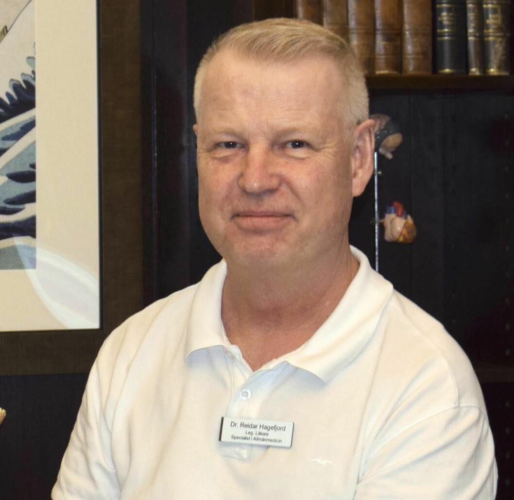 Reidar Hagefjord är läkare och specialist i allmänmedicin vid Vasakliniken i Göteborg Reidar Hagefjord är läkare och specialist i allmänmedicin vid Vasakliniken i Göteborg