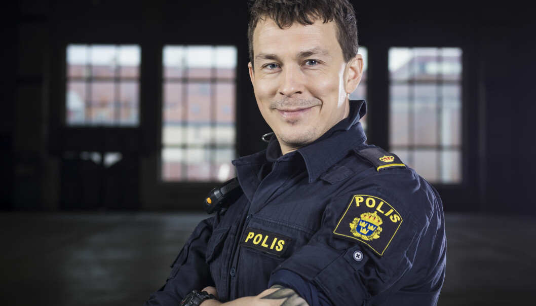 Oscar Töringe. Oscar Töringe som polisen Magnus i Tunna blå linjen.