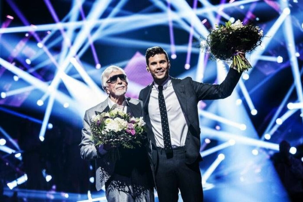 Owe Thörnqvist och Robin Bengtsson gick vidare till final i Melodifestivalen. Bild: Aftonbladet / IBL Bildbyrå