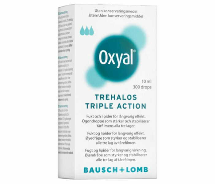 Oxyal Trehalos Triple Action, ögondroppar, torra ögon