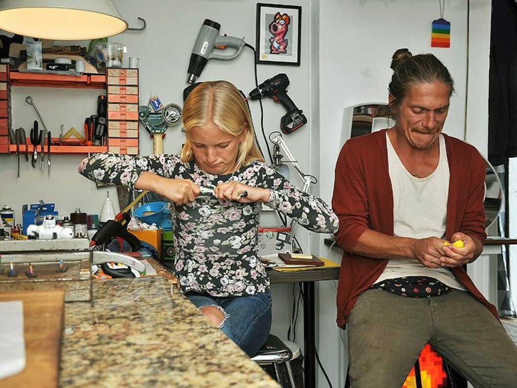 Pappas Pärlor-Johan med dottern Zelda