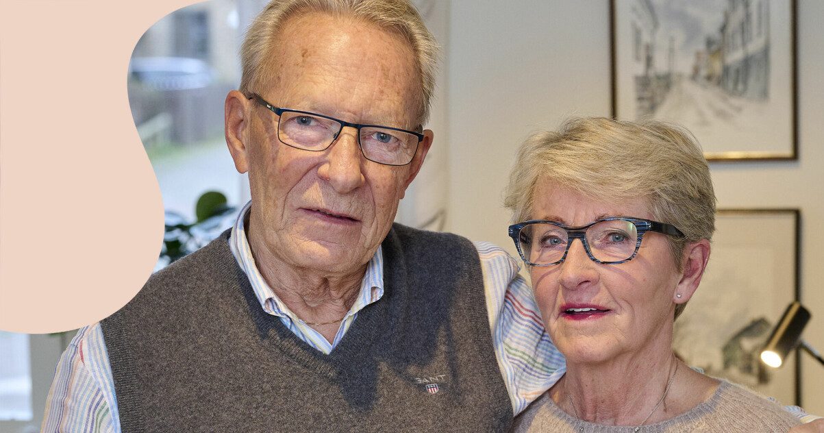 Paret Sonja och Bengt Feuk. De har grått hår och glasögon på sig.S
