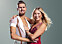 Penny Parnevik och Jacob Persson inför premiären av Let's dance 2020 i TV4.