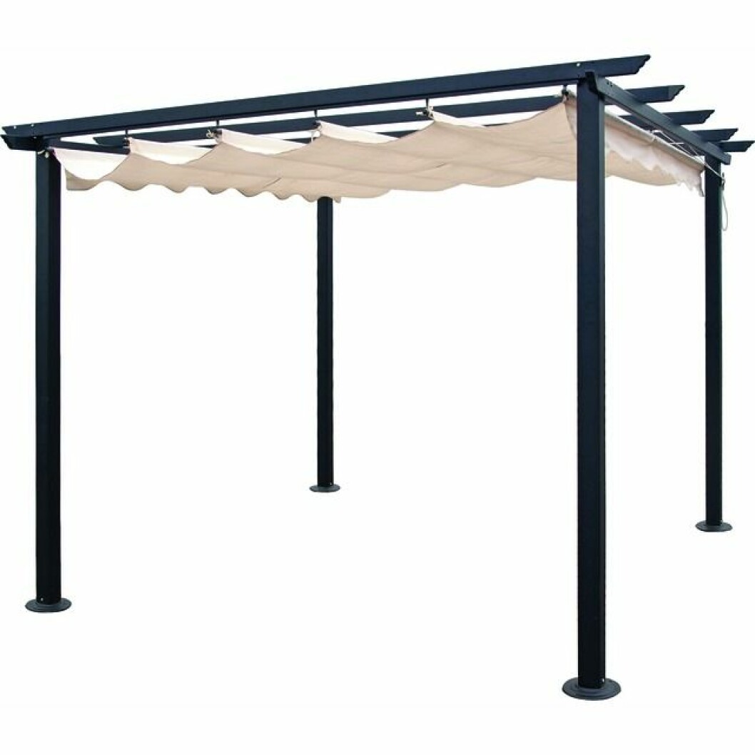 Pergola med segelduk