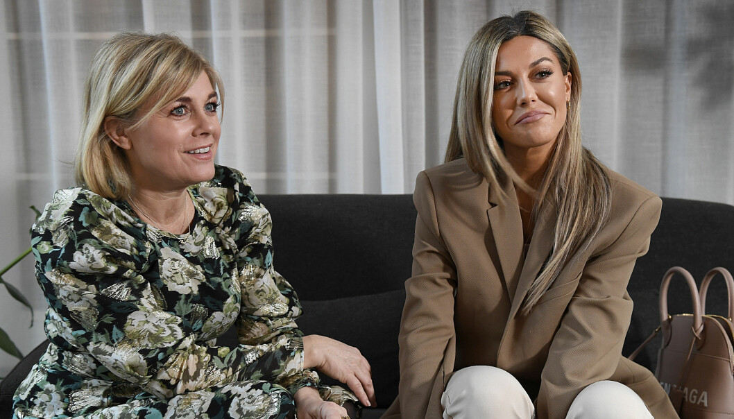 Pernilla Wahlgren och Bianca Ingrosso säger att den kommande säsongen av Wahlgrens värld är den bästa hittills. Foto: Björn Lindahl/Aftonbladet/TT Pernilla Wahlgren och Bianca Ingrosso inför säsongspremiären av Wahlgrens värld.
