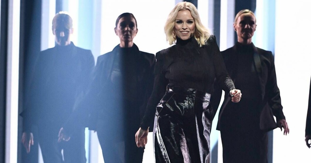 Foto: Claudio Bresciani/TT Petra Marklund under mellanakten av Melodifestivalen 2018