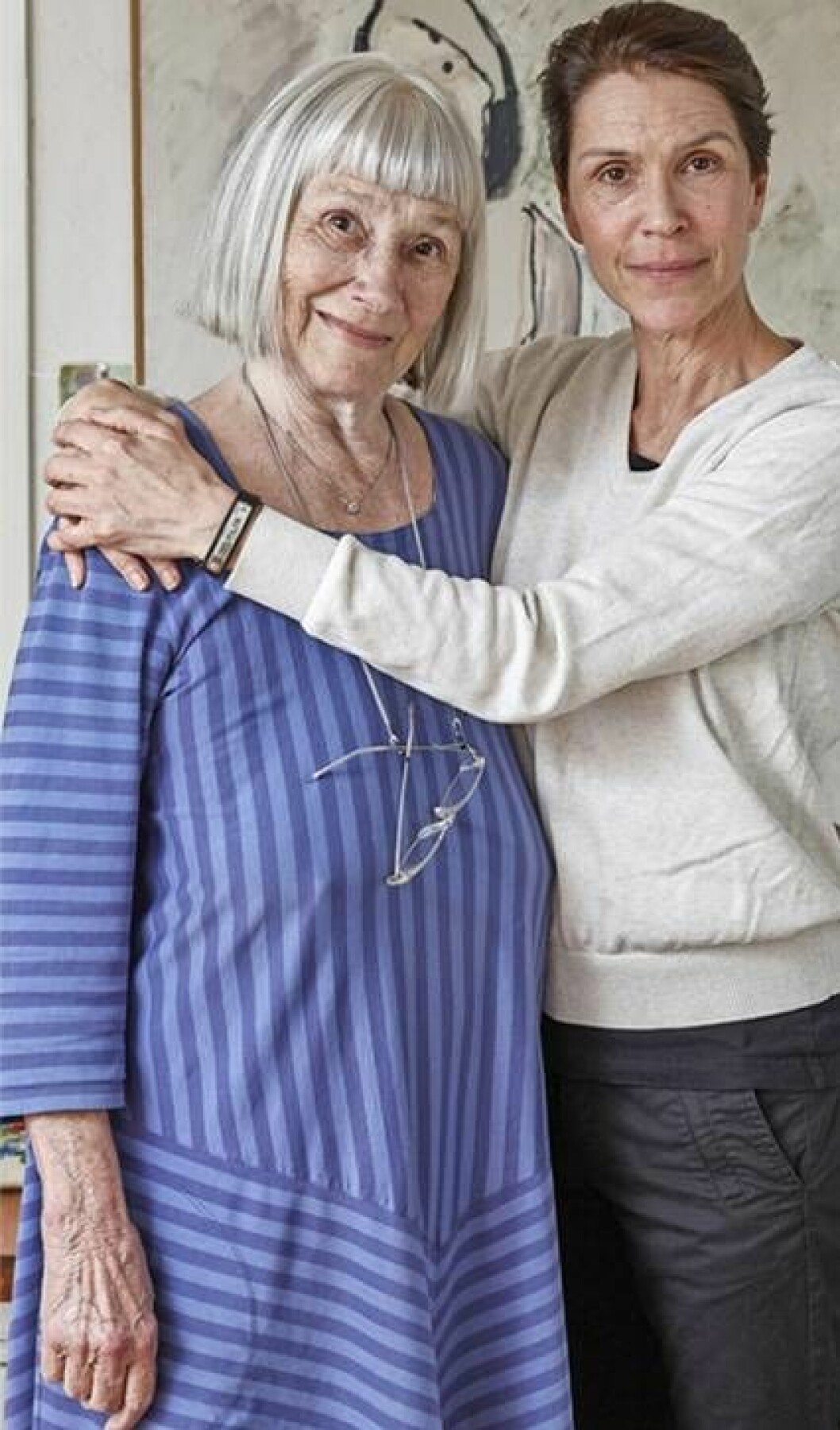 Känd redan i magen. Petra med mamma Monica och mormor Marianne. Foto: Thomas Hjertén Petra Nielsen med mamma