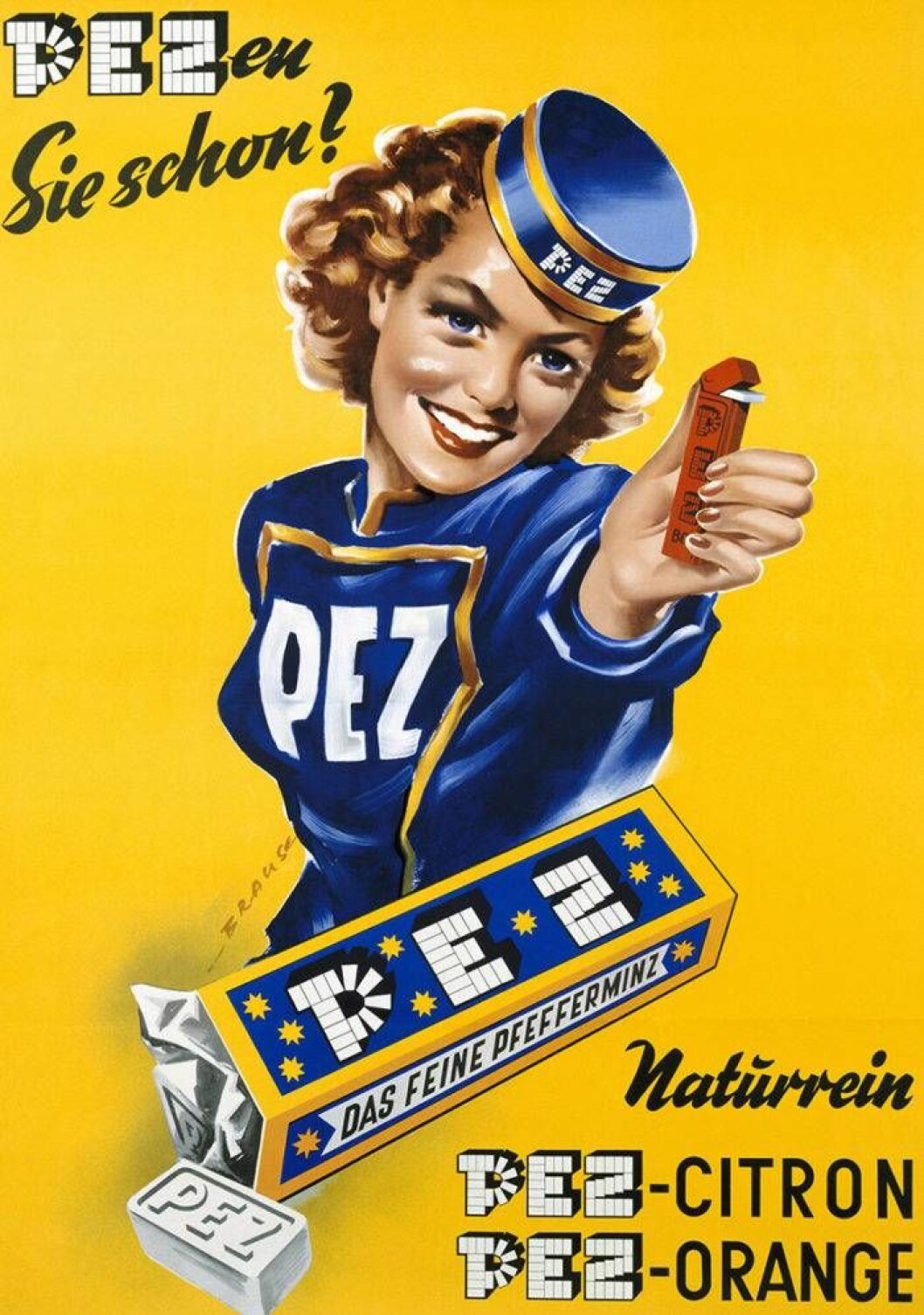 Godisaffisch för PEZ