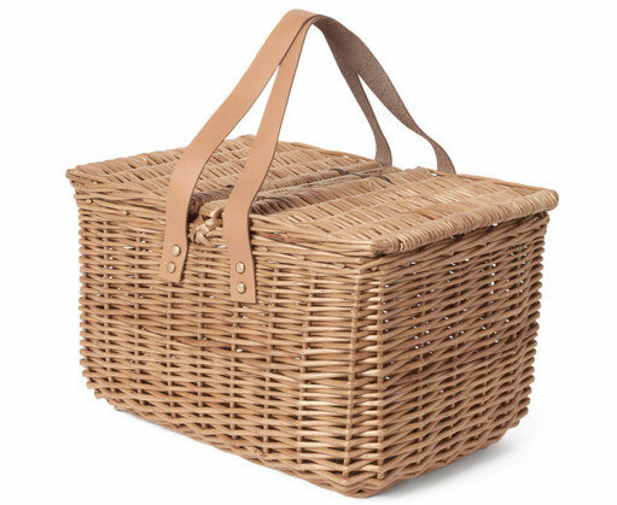 Flätad picknickkorg