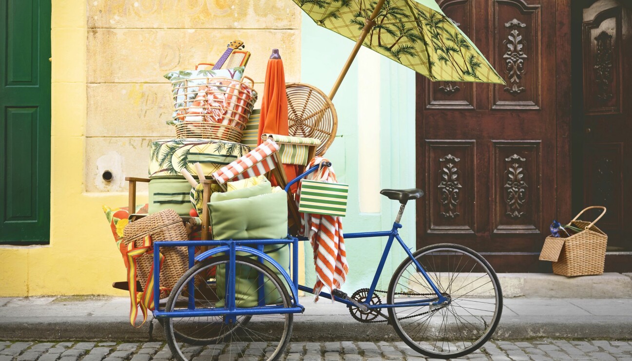 Picknickprylar på en cykel, Ikea Sommar 2020
