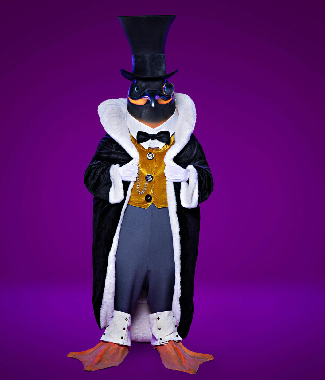 Pingvinen som var med och tävlade i Masked singer Sverige men åkte ut.