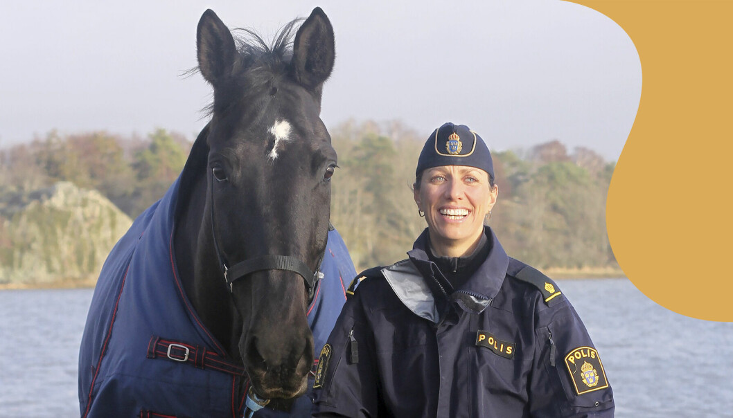 Polishästen Urax och Anna
