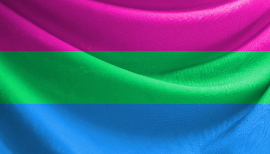 Polysexuell pride-flaggan
