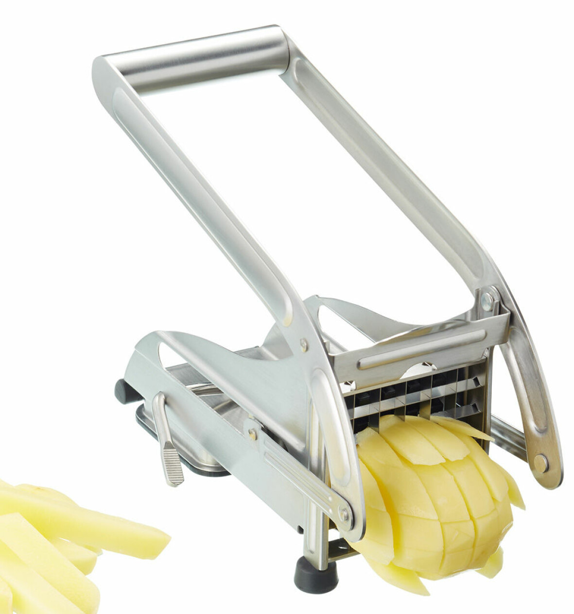 Pommes frites-skärare i rostfritt.