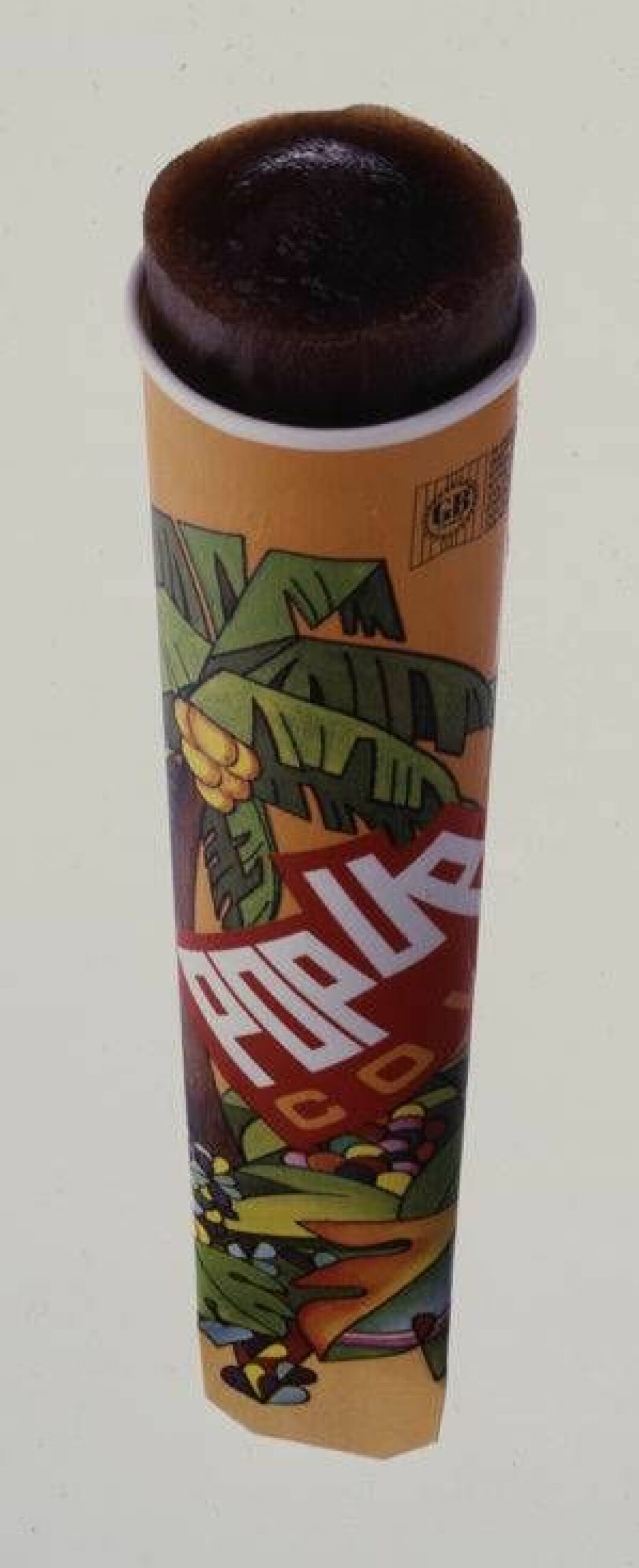 När Pop Up, isglassen med colasmak, lanserades 1985 blev det ramaskri. Den låg i en förpackning där man tryckte fram glassen och många menade att den var en förtäckt fallossymbol. 1990 bytte Pop Up namn till Calypso. Foto: IBL Isglassen Pop Up