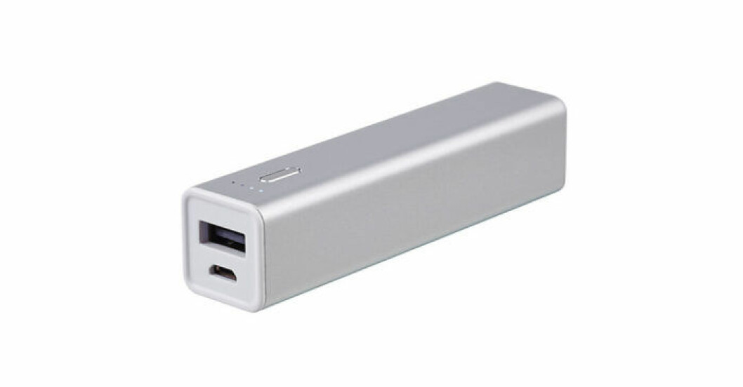 Liten powerbank från Clas Ohlson
